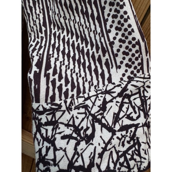 Soft Surroundings Dress XS Black White Print 3/4 Sleeve‎ Wooden Buttons - Picture 4 of 9
